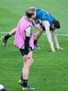 Sport Bilder des Tages Frenkie de Jong of Ajax during a training session prior to the UEFA Champions League quarter final match between Juventus FC and Ajax Amsterdam at the Allianz Arena on April 15, 2019 in Turin, Italy UEFA Champions League 2018 2019 xVIxVIxImagesx xTomxBodexMultimediaxIVx 14209779