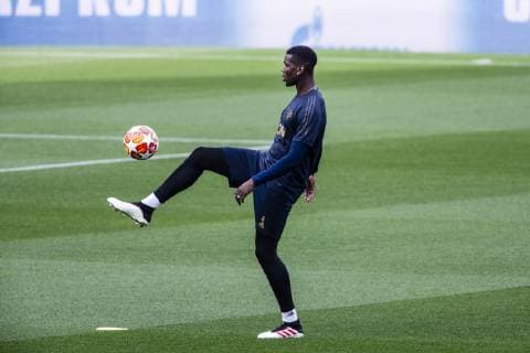 April 15, 2019 - Barcelona, Catalonia, Spain - 06 Paul Pogba of Manchester United ManU during the training session before the second leg Champions League match of Quarter final between FC Barcelona Barca and Manchester United in Camp Nou Stadium in Barcelona 15 of April of 2019, Spain. Manchester United Training Session  - ZUMAn230 20190415_zaa_n230_280 Copyright: xXavierxBonillax