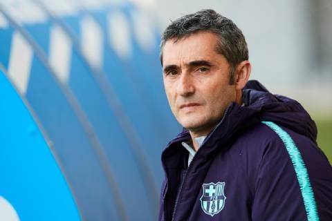 FC Barcelona Barca s head coach Ernesto Valverde attends a training session in Barcelona, Catalonia, north eastern Spain, 15 April 2019. FC Barcelona will play against Manchester United ManU in an UEFA Champions League quarter final second leg match on 16 April 2019. EPA ALEJANDRO GARCIA FC Barcelona training !ACHTUNG: NUR REDAKTIONELLE NUTZUNG!  Copyright: xAlejandroxGarciax GRAF1870 20190415-636909602364457931