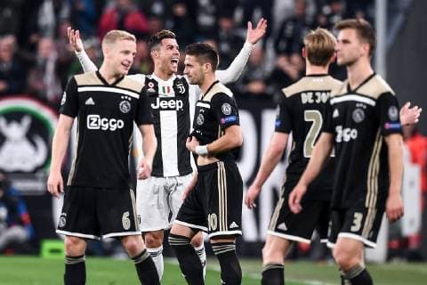 Mg Torino 16 04 2019 - Champions League Juventus-Ajax foto Matteo Gribaudi Image nella foto: esultanza gol Cristiano Ronaldo 
