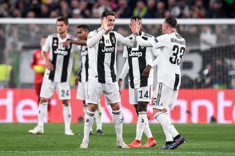 Mg Torino 16 04 2019 - Champions League Juventus-Ajax foto Matteo Gribaudi Image nella foto: esultanza gol Cristiano Ronaldo 