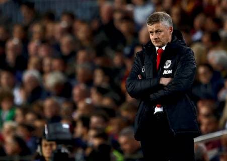 Sport Bilder des Tages Manchester United ManU s head coach Ole Gunnar Solskjær reacts during the UEFA Champions League quarter-final second leg match between Barcelona FC and Manchester United at the Camp Nou stadium, in Barcelona, Spain, 16 April 2019. Barcelons FC vs. Manchester United !ACHTUNG: NUR REDAKTIONELLE NUTZUNG!  Copyright: xAndreuxDalmaux GRAF2623 20190416-636910497627983829
