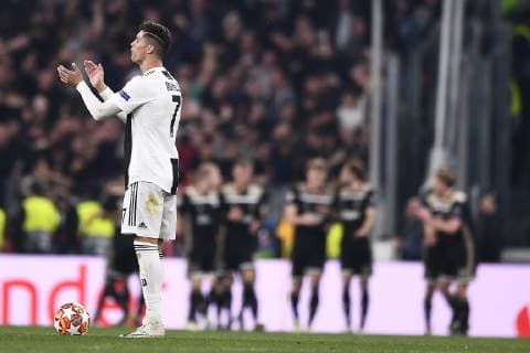 Photo LaPresse - Fabio Ferrari April 16, 2018 Turin, Italy soccer Juventus Fc vs Ajax - Uefa Champions - quarter to final- In the pic:juventus delusion Matthijs de Ligt (AFC Ajax)celebrates after gol 1-2  Copyright: xFabioxFerrari LaPressex