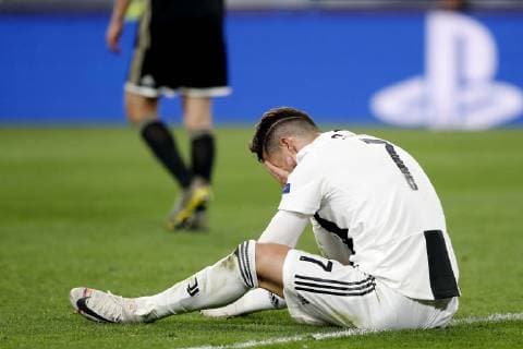TORINO, Football,16-04-2019, Allianz Stadium . Champions League quarter finals second leg Juventus - Ajax. Juventus player Cristiano Ronaldo dejected during the game Juventus - Ajax . Juventus - Ajax  x3200497x