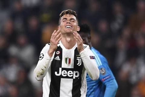 Photo LaPresse - Fabio Ferrari April 16, 2018 Turin, Italy soccer Juventus Fc vs Ajax - Uefa Champions - quarter to final- In the pic:Cristiano Ronaldo (Juventus F.C.);  Copyright: xFabioxFerrari LaPressex