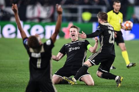 Mg Torino 16 04 2019 - Champions League Juventus-Ajax foto Matteo Gribaudi Image nella foto: esultanza fine gara Ajax 