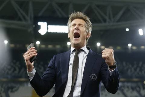 Ajax general director Edwin van der Sar during the UEFA Champions League quarter final match between Juventus FC and Ajax Amsterdam at the Allianz Arena on April 16, 2019 in Turin, Italy UEFA Champions League 2018 2019 xVIxVIxImagesx xTomxBodexMultimediaxIVx 14215894