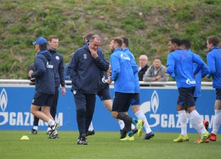 17.04.2019, Fussball GER, 1. Bundesliga Saison 2018 2019, Training FC Schalke 04, Trainer Huub Stevens (FC Schalke 04)