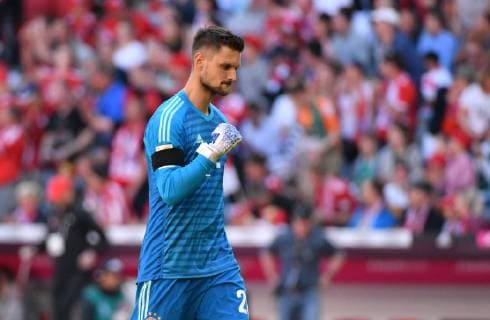 20.04.2019, xmhx, Fussball 1.Bundesliga, FC Bayern Muenchen - SV Werder Bremen emspor, v.l. Sven Ulreich (FC Bayern München) Jubel, Freude (DFL DFB REGULATIONS PROHIBIT ANY USE OF PHOTOGRAPHS as IMAGE SEQUENCES and or QUASI-VIDEO) Muenchen