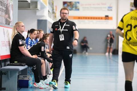 Steffen Birkner (Trainer HSG Blomberg-Lippe), HSG Blomberg-Lippe vs Borussia Dortmund, Handball, 1. Frauen Bundesliga, 20.04.2019, HSG Blomberg-Lippe vs Borussia Dortmund Handball, 1. Bundesliga Frauen, 20.04.2019 Blomberg Copyright: xEIBNER JanxStrohdiekx EP_JSK