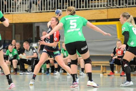Saskia Putzke (SG H2Ku Herrenberg Kuties 21) SG H2Ku Herrenberg, Handball, Ligaspiel, 20.04.2019, Foto:TBaur Eibner SG H2Ku Herrenberg Kuties vs. SG 09 Kirchhof Herrenberg Copyright: xEIBNER TobiasxBaurx EP_TBR