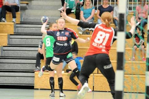 Aylin Bok (SG H2Ku Herrenberg Kuties 8) SG H2Ku Herrenberg, Handball, Ligaspiel, 20.04.2019, Foto:TBaur Eibner SG H2Ku Herrenberg Kuties vs. SG 09 Kirchhof Herrenberg Copyright: xEIBNER TobiasxBaurx EP_TBR