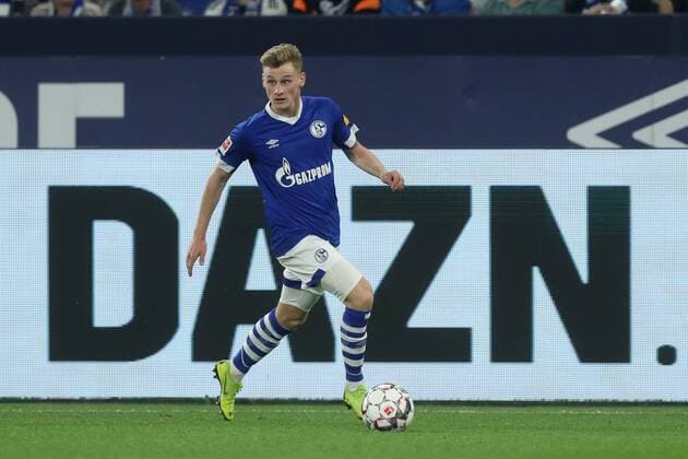 20.04.2019, Fussball, Saison 2018 2019, 1. Bundesliga, 30. Spieltag FC Schalke 04- TSG Hoffenheim Jonas Carls (FC Schalke 04) DFL REGULATIONS PROHIBIT ANY USE OF PHOTOGRAPHS AS IMAGE SEQUENCES AND OR QUASI-VIDEO. Gelsenkirchen Veltins Arena NRW Deutschland *** 20 04 2019 Soccer Season 2018 2019 1 Bundesliga 30 Matchday FC Schalke 04 TSG Hoffenheim Jonas Carls FC Schalke 04 DFL REGULATIONS PROHIBIT ANY USE OF PHOTOGRAPHS AS IMAGE SEQUENCES AND OR QUASI VIDEO Gelsenkirchen Veltins Arena NRW Germany