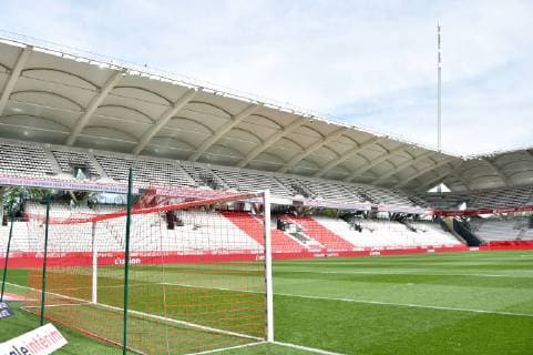 ILLUSTRATION - TRIBUNES FOOTBALL : Reims vs Saint Etienne - Ligue 1 Conforama - 21 04 2019 FEP Panoramic 