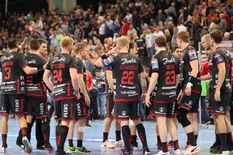 SG Flensburg-Handewitt vs Telekom Veszprem HC, Handball, EHF Champions League Viertelfinale, 24.04.19 Enttaeuschung bei der SG Flensburg-Handewitt