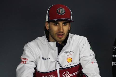 Photo4 LaPresse 25 04 2019 Baku, Azerbaijan Grand Prix Formula One Azerbaijan 2019 In the pic: Antonio Giovinazzi (ITA) Alfa Romeo Racing C38  Copyright: xPhoto4 LaPressex