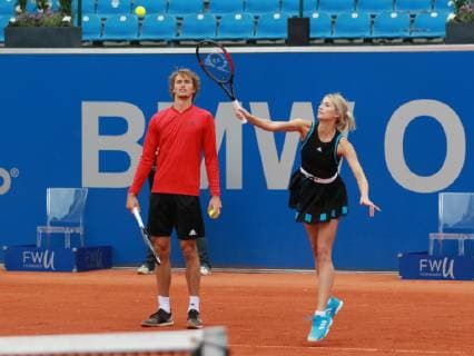Promidoppel Lena Gercke Alexander Zverev Tennis BMW Open 2019 26.04.2019