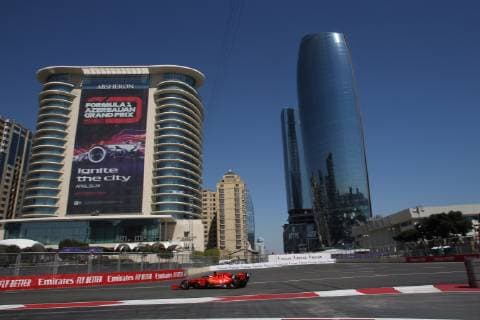 Photo4 LaPresse 27 04 2019 Baku, Azerbaijan Grand Prix Formula One Azerbaijan 2019 In the pic: Sebastian Vettel (GER) Scuderia Ferrari SF90  Copyright: xPhoto4 LaPressex