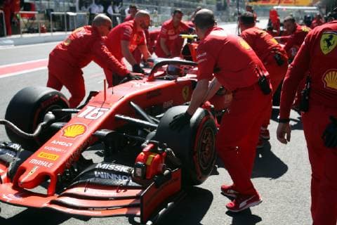 Photo4 LaPresse 27 04 2019 Baku, Azerbaijan Grand Prix Formula One Azerbaijan 2019 In the pic: Charles Leclerc (MON) Scuderia Ferrari SF90  Copyright: xPhoto4 LaPressex