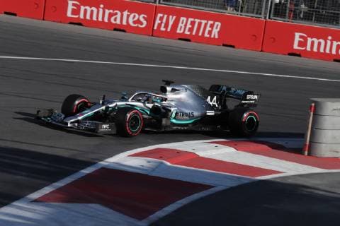 Photo4 LaPresse 27 04 2019 Baku, Azerbaijan Grand Prix Formula One Azerbaijan 2019 In the pic: Lewis Hamilton (GBR) Mercedes AMG F1 W10  Copyright: xPhoto4 LaPressex