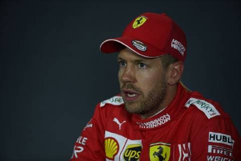 Photo4 LaPresse 27 04 2019 Baku, Azerbaijan Grand Prix Formula One Azerbaijan 2019 In the pic: Sebastian Vettel (GER) Scuderia Ferrari SF90  Copyright: xPhoto4 LaPressex