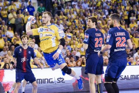 27.04.2019 KIELCE UL. BOCZNA ( POLAND ) PILKA RECZNA MEZCZYZN ( HANDBALL MEN S ) LIGA MISTRZOW - FAZA PUCHAROWA 1 4 FINALU ( MEN S VELUX EHF CHAMPIONS LEAGUE 1 4 FINAL ) MECZ PGE VIVE KIELCE - PARIS SAINT - GERMAIN ( PSG ) ( GAME ) NZ ARCIOM KARALOK FOTO MARCIN PIRGA CYFRASPORT NEWSPIX.PL --- Newspix.pl  20190427CSMP0005