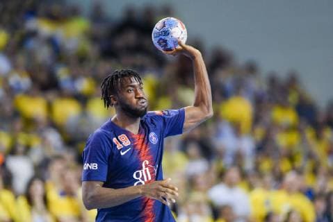 27.04.2019 KIELCE UL. BOCZNA ( POLAND ) PILKA RECZNA MEZCZYZN ( HANDBALL MEN S ) LIGA MISTRZOW - FAZA PUCHAROWA 1 4 FINALU ( MEN S VELUX EHF CHAMPIONS LEAGUE 1 4 FINAL ) MECZ PGE VIVE KIELCE - PARIS SAINT - GERMAIN ( PSG ) ( GAME ) NZ LUC ABALO FOTO MARCIN PIRGA CYFRASPORT NEWSPIX.PL --- Newspix.pl  20190427CSMP0051