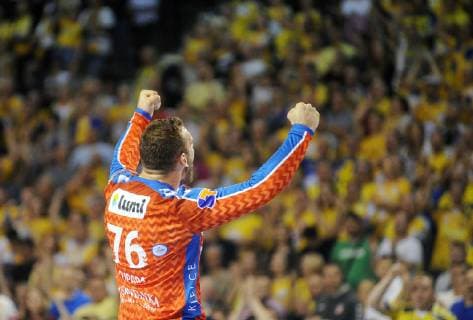2019.04.27 Kielce Pilka reczna EHF Liga Mistrzow Sezon 2018 2019 PGE VIVE Kielce - PSG Handball N z Vladimir Cupara radosc Foto Norbert Barczyk PressFocus 2019.04.27 Kielce Handball EHF Men s Champions League PGE VIVE Kielce - Paris Saint Germain Handball Vladimir Cupara radosc Credit: Norbert Barczyk PressFocus NEWSPIX.PL --- Newspix.pl  20190427NB0059