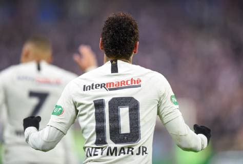 Joie de Neymar Jr ( PSG ) FOOTBALL : Stade Rennais vs Paris Saint Germain - Finale Coupe de France - 27 04 2019 FedericoPestellini Panoramic 