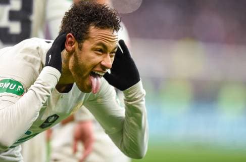 Sport Bilder des Tages Joie de Neymar Jr ( PSG ) FOOTBALL : Stade Rennais vs Paris Saint Germain - Finale Coupe de France - 27 04 2019 FedericoPestellini Panoramic 