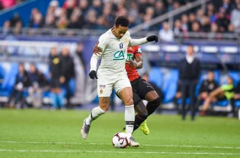 But de Neymar Jr ( PSG ) FOOTBALL : Stade Rennais vs Paris Saint Germain - Finale Coupe de France - 27 04 2019 FedericoPestellini Panoramic 