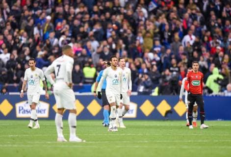 Deception de Neymar Jr ( PSG ) FOOTBALL : Stade Rennais vs Paris Saint Germain - Finale Coupe de France - 27 04 2019 FedericoPestellini Panoramic 