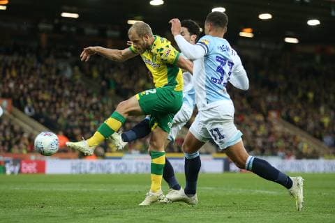 Norwich City v Blackburn Rovers Sky Bet Championship Teemu Pukki of Norwich has a shot on goal during the Sky Bet Championship match at Carrow Road, Norwich Content Not Available For UK Newspapers Copyright: xPaulxChestertonx FIL-13169-0139