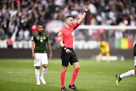 Karim ABED (ARBITRE) FOOTBALL : Angers vs Reims - Ligue 1 Conforama - 28 04 2019 AnthonyBIBARD FEP Panoramic 