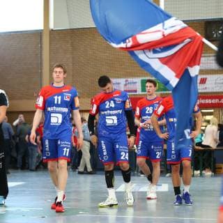 Enttaeuschte Balinger Spieler nach der Niederlage in Huettenberg, von links: Tim Nothdurft, Diogo Oliveira, Lukas Saueressig TV Huettenberg vs HBW Balingen-Weilstetten, Handball, 2. Bundesliga, 28.04.2019 TV Huettenberg vs HBW Balingen-Weilstetten, Handball, 2. Bundesliga, 28.04.2019 Huettenberg Copyright: xWeissx Eibner-Pressefotox EP_rws
