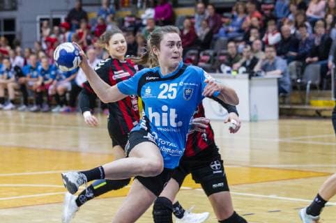 Handball-Bundesliga TSV Bayer 04 Leverkusen vs. Buxtehuder SV 24:25 Impressionen vom Handball-Bundesliga TSV Bayer 04 Leverkusen vs. Buxtehuder SV 24:25 am 28. 4. 2019 in Leverkusen, Ostermann-Arena, Deutschland