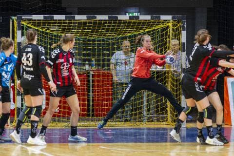 Handball-Bundesliga TSV Bayer 04 Leverkusen vs. Buxtehuder SV 24:25 Impressionen vom Handball-Bundesliga TSV Bayer 04 Leverkusen vs. Buxtehuder SV 24:25 am 28. 4. 2019 in Leverkusen, Ostermann-Arena, Deutschland