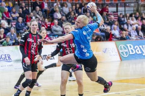 Handball-Bundesliga TSV Bayer 04 Leverkusen vs. Buxtehuder SV 24:25 Impressionen vom Handball-Bundesliga TSV Bayer 04 Leverkusen vs. Buxtehuder SV 24:25 am 28. 4. 2019 in Leverkusen, Ostermann-Arena, Deutschland
