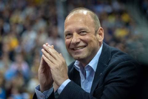 Basketball Berlin 28.04.2019 easyCredit-BBL 1. Bundesliga Saison 2018 2019 Alba Berlin - FC Bayern München Marco Baldi (Alba Geschäftsführer)
