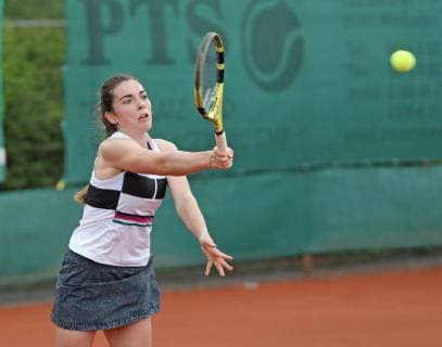 Tennis - WTO WIESBADEN TENNIS OPEN - 29.04.2019, Eleonora Molinaro (LUX) gewinnt gegen Ipek Soylu (TUR) und qualifiziert sich fuer das Hauptfeld, - Frank Heinen rscp-photo.net