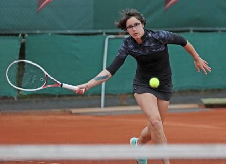 Tennis - WTO WIESBADEN TENNIS OPEN - 29.04.2019, Julie Gervais (FRA) gewinnt gegen Mina Hodzic (GER) und qualifiziert sich fuer das Hauptfeld, - Frank Heinen rscp-photo.net