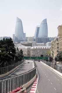 Baku, Azerbaijan, 25.04.2019, Formel 1, Formula 1, Azerbaijan Grand Prix, Überblick über die Strecke in Baku ( DeFodi506