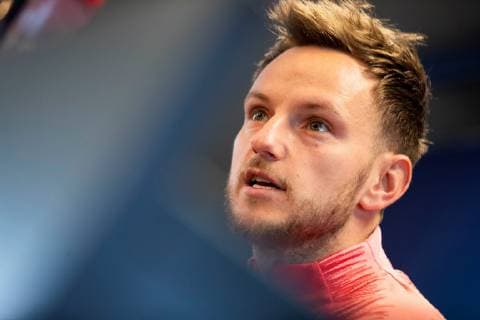 FC Barcelona Barca s Croatian midfielder Ivan Rakitic speaks during a press conference PK Pressekonferenz held at the club s Joan Gamper sports city in Barcelona, Spain, 30 April 2019. FC Barcelona will face Liverpool in the UEFA Champions League s semifinals first leg match at the Camp Nou stadium on the upcoming 01 May. FC Barcelona press conference !ACHTUNG: NUR REDAKTIONELLE NUTZUNG!  Copyright: xEnricxFontcubertax GRAFCAT8082 20190430-636922433975397173
