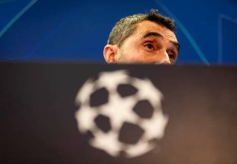 FC Barcelona Barca s head coach, Ernesto Valverde, attends a press conference PK Pressekonferenz held at the club s Joan Gamper sports city in Barcelona, Spain, 30 April 2019. FC Barcelona will face Liverpool in the UEFA Champions League s semifinals first leg match at the Camp Nou stadium on the upcoming 01 May. FC Barcelona press conference !ACHTUNG: NUR REDAKTIONELLE NUTZUNG!  Copyright: xEnricxFontcubertax GRAFCAT8090 20190430-636922439788780840