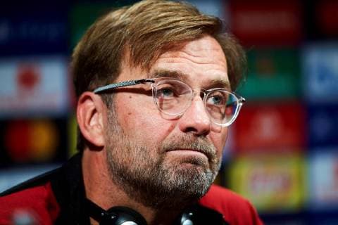 Sport Bilder des Tages Liverpool s head coach Jurgen Klopp reacts during a press conference PK Pressekonferenz at the Camp Nou stadium in Barcelona, Catalonia, north eastern Spain, 30 April 2019. Liverpool FC will face FC Barcelona Barca on a UEFA Champions League s semifinals first leg match at the Camp Nou stadium on the upcoming 01 May. Liverpool FC presser !ACHTUNG: NUR REDAKTIONELLE NUTZUNG!  Copyright: xAlejandroxGarcíax GRAF1223 20190430-636922541367287817