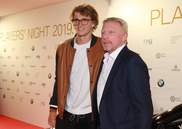 Boris Becker und Alexander Zverev Tennis BMW Open 2019 Players Night 30.04.2019