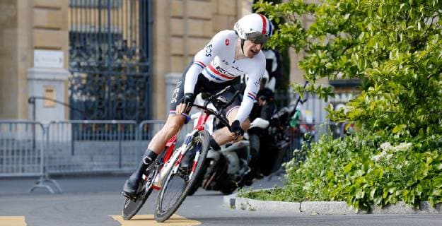 30.04.2019 Neuchatel , SCHWEIZ , Radsport 76. Tour de Romandie Prolog Neuchatel - Neuchatel Geraint Thomas GBR Team Ineos