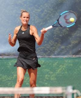 Tennis - WTO WIESBADEN TENNIS OPEN - 01.05.2019, Rus, Arantxa (NED) gewinnt gegen Halbauer, Elizabeth (USA) in einem packenden Match, - Paul Kufahl rscp-photo.net