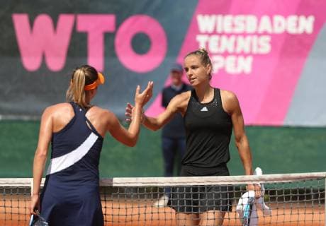 Tennis - WTO WIESBADEN TENNIS OPEN - 01.05.2019, Rus, Arantxa (NED) gewinnt gegen Halbauer, Elizabeth (USA) in einem packenden Match, - Paul Kufahl rscp-photo.net
