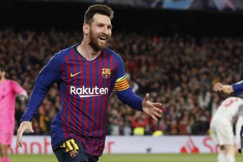 Lionel Messi of FC Barcelona Barca during the UEFA Champions League semi final match between FC Barcelona and Liverpool FC at Camp Nou on May 01, 2019 in Barcelona, Spain UEFA Champions League 2018 2019 xVIxVIxImagesx xMauricexvanxSteenxIVx 14343043